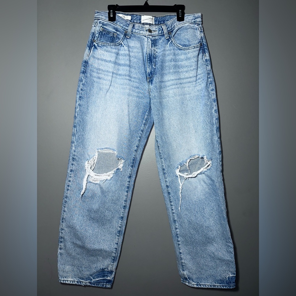 Universal Thread 90s Baggy Distressed Jeans 10R Light Wash Cotton